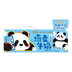 伊利谷粒多燕麦牛奶茉莉花茶味200mL*12盒/箱 萌兰ip装 