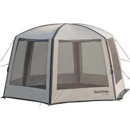 挪客Naturehike云巢六角充气凉棚遮阳防晒户外大型海滩天幕帐篷 流沙金