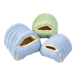 贝初众猫窝保暖冬季半封闭式狗窝小型犬夏季猫屋大号四季通用猫窝幼猫床 风铃蓝【小号-建议8斤内】48*30*20cm 可拆洗/四季通用