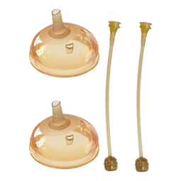 优爱心适合shi喜7.2CM口径瓶吸嘴鸭嘴奶瓶替换吸管手柄适合300ML奶瓶 吸嘴2套