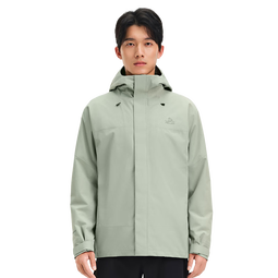 伯希和（Pelliot）户外冲锋衣2025新款三合一外套进藏旅行徒步登山服男女同款 【男女同款】岩壳绿 |内胆可拆卸 XS