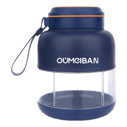 欧美邦榨汁机果蔬原汁机便携小型水果做果汁机多功能榨汁吨吨桶榨汁杯冰沙机奶昔机搅拌杯明星同款 800ml蓝色一杯双盖【可碎冰】 38页刀头