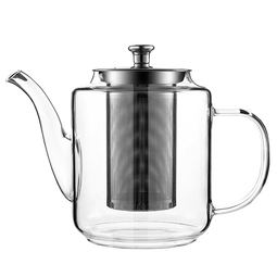 禾艾苏（heisou）高硼硅耐热玻璃茶壶大容量茶水分离煮茶壶茶具套装加厚家用泡茶壶 茶壶650ml