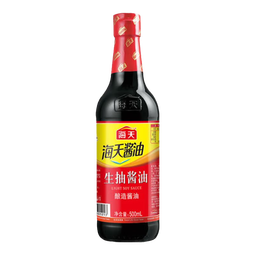 海天生抽酱油酿造酱油家用红烧炒菜 凉拌酿造酱油提味增鲜调料调味品 海天生抽酱油500ml