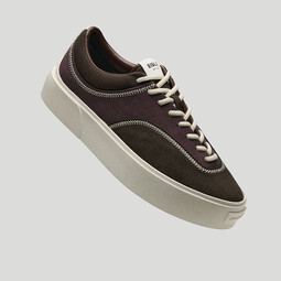 EQLZ义阔FAULT 22 低帮反硫化男款休闲错版鞋情侣运动板鞋无中生有 酒红 35