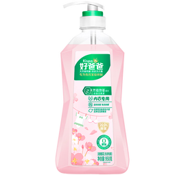 立白好爸爸天然樱花洗衣露除菌去血渍内衣内裤洗衣液健康无刺激 【家用大瓶装】淡雅樱花950g*1瓶 