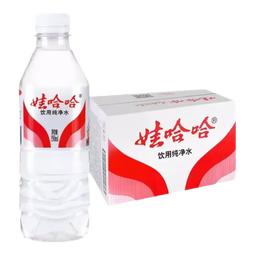 娃哈哈纯净水饮用水350ml*24瓶 整箱小瓶装水纸箱装【热门商品】