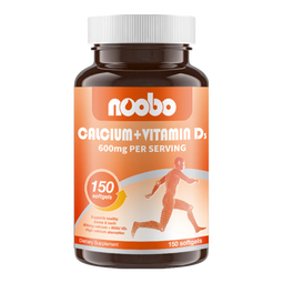 NOOBO维生素D3液体钙钙片150粒胶囊 成人中老年男女补钙骨质疏松护关节 【推荐2瓶价更低】进口维生素D3 液体钙150粒