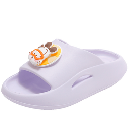 巴布豆童鞋男童拖鞋夏季新款软底一字拖凉鞋宝宝鞋儿童鞋子女 糖果紫 23 （150）适合脚长14.0cm