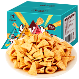 不多言约104包妙脆角尖角脆牛脆角小包装海底怀旧捞膨化零食大礼包整箱 【1箱/520g/约52包】牛脆角