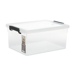 禧天龙（Citylong） 大号加透明收纳箱衣服衣物化妆品带盖整理箱家用零食玩具储物盒 【23*17*10.5CM】3升透白 一个装（出口优品）