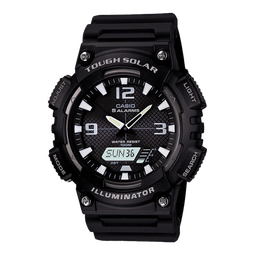 卡西欧（CASIO）手表AQ-S810W 光动能双显运动防水夜光中性初高学生考试表 送礼物 AQ-S810W-1AVDF