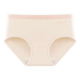 真维斯女士内裤女纯棉透气女生7A级抑菌抗菌柔棉中腰包臀透气大码三角裤 藤紫+杏灰+紫苏+奶肤+肤粉+砂粉 M  80-100斤 