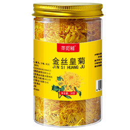 茶觅雅 菊花茶金丝皇菊大朵黄山胎贡菊降去泡水喝的养生花草茶火特茶级 【普通大花90朵丨泡开6-8cm丨30g】