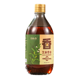 芝麻香油100%纯黑芝麻油火锅蘸料拌菜拌面家用调味500ml黑芝麻油 古鲜农黑芝麻油500ml*1玻璃瓶