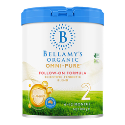 贝拉米（Bellamy's）Omni-pure卓越版有机婴幼儿配方奶粉澳洲原装进口 800g 【0元入会】2段1罐  效期27年9月 