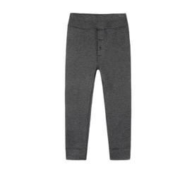 英氏男童保暖裤双层磨毛加厚冬季A类加宽儿童高腰秋裤打底裤校服神器 条纹黑 110