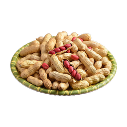 红皮花生 四粒红花生仁带壳花农家新货带壳红花生米五谷杂粮 红皮花生1斤 带壳