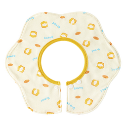 贝肽斯婴儿口水巾围嘴宝宝防吐奶纯棉防水新生儿饭兜围兜 布蓝奇芝士 【棉*导湿速干】3条装