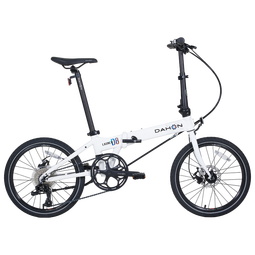 大行（DAHON）D8折叠自行车20英寸8速超轻铝合金线碟刹成人男女运动单车KBA083 釉白【暴龙接头】 