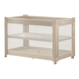 ABCMOKOO瑞亚婴儿床可移动拼接大床多功能折叠新生宝宝床-伯爵奢金/单床款