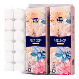 吉多多 无芯卷纸【960克12卷】湿水不易破厕纸卫生纸巾 5层 80g*60卷 【京东快递直发】