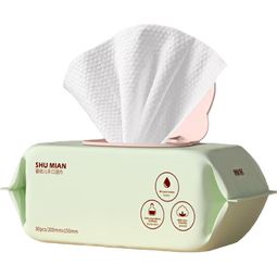 婴儿湿纸巾湿巾舒棉新生儿熊猫卸妆纸宝宝加厚款80抽 厚款 80片 1包装