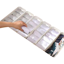 数码配件长方形简约收纳盒整理箱智能手表配件杂物盒家用客厅卧室储物收纳筐 【买一送一】长条收纳盒【3个装】【共6条】20.5*9*6.2