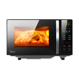美的（Midea）家用微波炉光波烤箱微烤一体机平板加热多功能智能杀菌饭盒蒸菜单C20