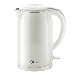 美的（Midea）2L大容量电热水壶 1800W家用快速沸腾电水壶烧水壶 不锈钢无缝内胆双层防烫热水壶 2L 【304不锈钢】