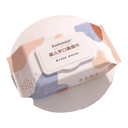 京东物流 湿巾纸小清新大包母婴幼儿新生手口专用湿巾家用洗脸巾 小清新湿巾50抽*4包 16*12cm 