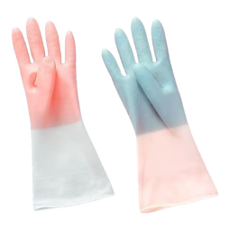 洗车耐用防水橡胶乳胶户外洗车清洁洗车手套 5双 