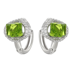 XUPING旭平首饰时尚气质高级感小众耳饰耳扣送女朋友礼物X000993889 绿色