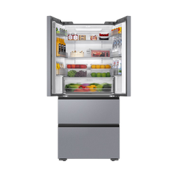 海尔（Haier）冰箱488升法式多门【小红花新品】60cm超薄一级双变频四开门大容量风冷无霜家用智能冰箱 国家补贴 594超薄+488L大容量+黑金净化抗菌