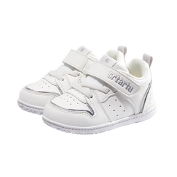 卡特兔学步鞋冬款男女宝宝运动鞋婴儿鞋加绒小白鞋婴童机能鞋防滑保暖鞋 黑白色 22 内长13.5cm 脚长12.5-13.0 