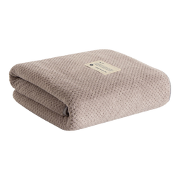 三利 10A抗菌浴巾男士成人女家用珊瑚绒比纯棉柔软吸水速干洗澡A类 10A抗菌70*140CM-天空灰