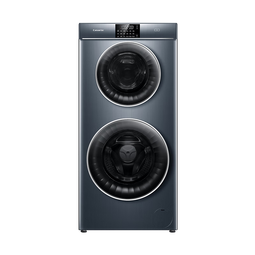 卡萨帝（Casarte）双子云裳洗衣机滚筒分区洗衣机全自动 13KG分区洗护直驱变频 锡兰青 双子云裳13L3U1 