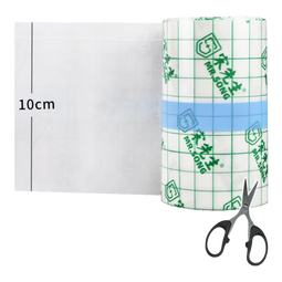 宋先生医用伤口防水贴PU膜胶带胶贴透明术后洗澡游泳防水胶布10cm*5m1卷