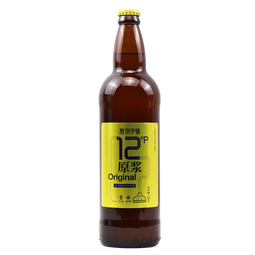 燕京原浆白啤酒 麦汁浓度12度 燕京9号 整箱装 726mL 6瓶