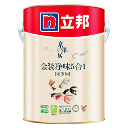 立邦乳胶漆京雅居金标超值金装净味5合1环保面漆油漆内墙漆家用涂料 【升级竹炭净味】 5L*1件 面漆