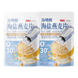 海盐燕麦片0+蔗糖即泡即食高饱腹代餐营养早餐粗粮主食180g 海盐燕麦片180g*5袋装