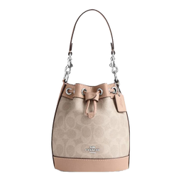 COACH蔻驰女包水桶包Dempsey小包手提包简约休闲轻奢礼物女 CW299 SVPWH