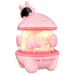 活石星空投影灯玩具女孩生日礼物7-14岁儿童6-10女童投影仪夜灯八音盒 【充电蓝牙版】投影灯+24灯片+可旋转+礼盒装 音量灯光可调圣诞节礼物