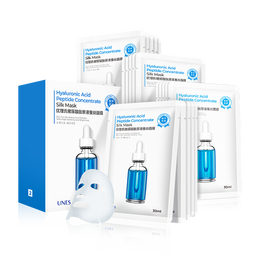 优理氏（UNES）8D玻尿酸烟酰胺蚕丝面膜补水深层清洁滋润熬夜提亮肤色平衡保湿 玻尿酸补水保湿面膜【20片】盒装