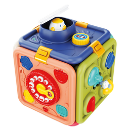 火火兔六面体空间站婴儿六面盒拼装游戏桌男女孩宝宝玩具生日礼物 六面体空间站