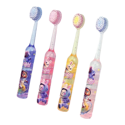 【新品推荐】儿童罗马柱山型凸面牙刷3-12岁洁齿护龈软毛水晶刷牙 到手8支装