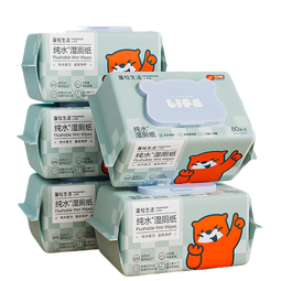 纯水私处湿纸巾家庭装湿巾卫生清洁湿巾湿厕纸【包装随机发货】 湿厕纸18cm*14cm 80抽*1包