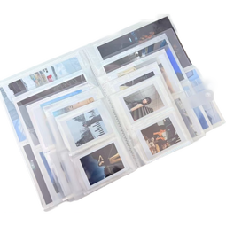 照片相框塑封相册本过塑拍立得电影票火车票小卡明信片收纳册照片卡册4/5/6/7寸透明内页本 塑封/过塑可放7寸 20页80张/按扣