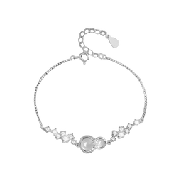 中国黄金（CHINA GOLD）足银手链女款蝴蝶结葫芦手饰品轻奢小众情人节生日礼物送女友爱人 【今/次日达】蝴蝶结葫芦手链