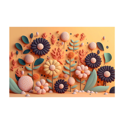 KAYE浴室地垫免洗卫浴吸水垫卫生间厕所门口防滑垫家用厨房入户门脚垫 GZN-3D幻境-黑色雏菊 40X60cm